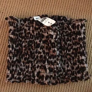 LF cheetah print tube top